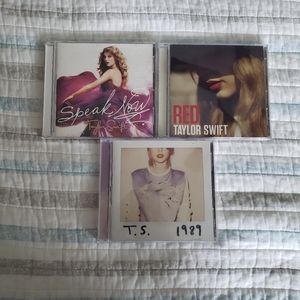 Taylor Swift Cds Set of 3 Red Speak Now and 1989